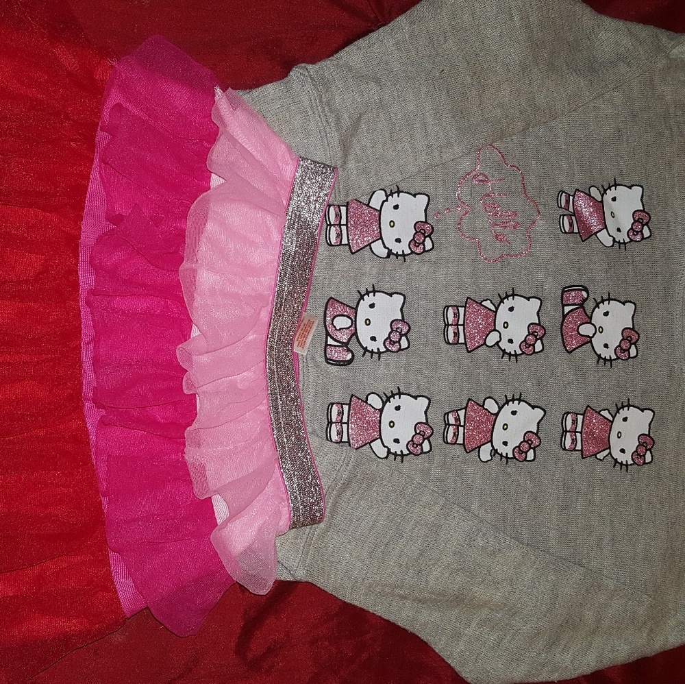 Hello kitty outfit super soft shirt tiered skirt